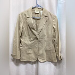 Liz Claiborne Beige Women's Blazer